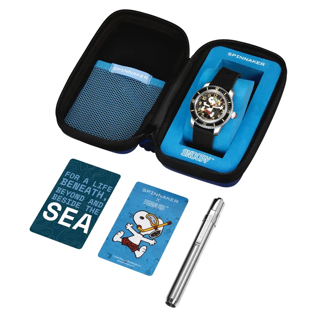 SPINNAKER、初のPEANUTSコラボレーション。スヌーピーの本格ダイバーズウォッチ「PEANUTS SNOOPY　SEASIDE SNORKEL LIMITED EDITION」が登場 画像 22