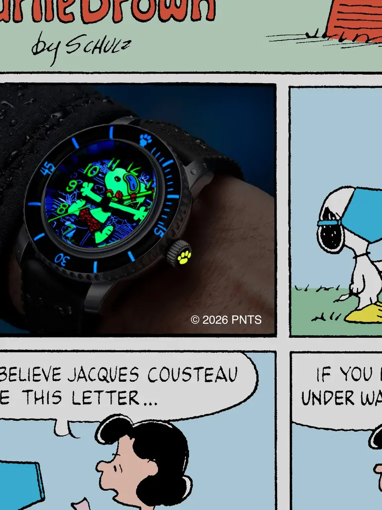 SPINNAKER、初のPEANUTSコラボレーション。スヌーピーの本格ダイバーズウォッチ「PEANUTS SNOOPY　SEASIDE SNORKEL LIMITED EDITION」が登場 画像 4