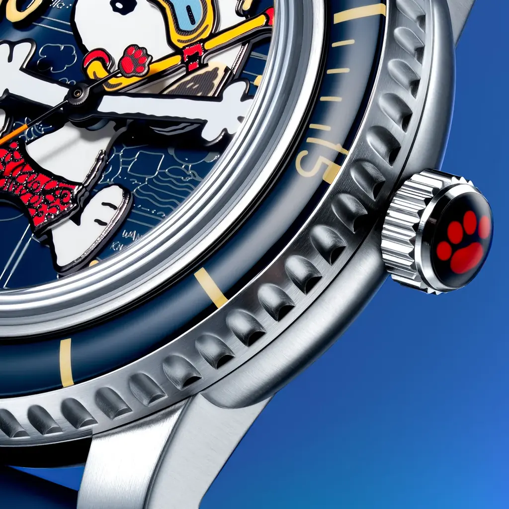 SPINNAKER、初のPEANUTSコラボレーション。スヌーピーの本格ダイバーズウォッチ「PEANUTS SNOOPY　SEASIDE SNORKEL LIMITED EDITION」が登場 画像 8