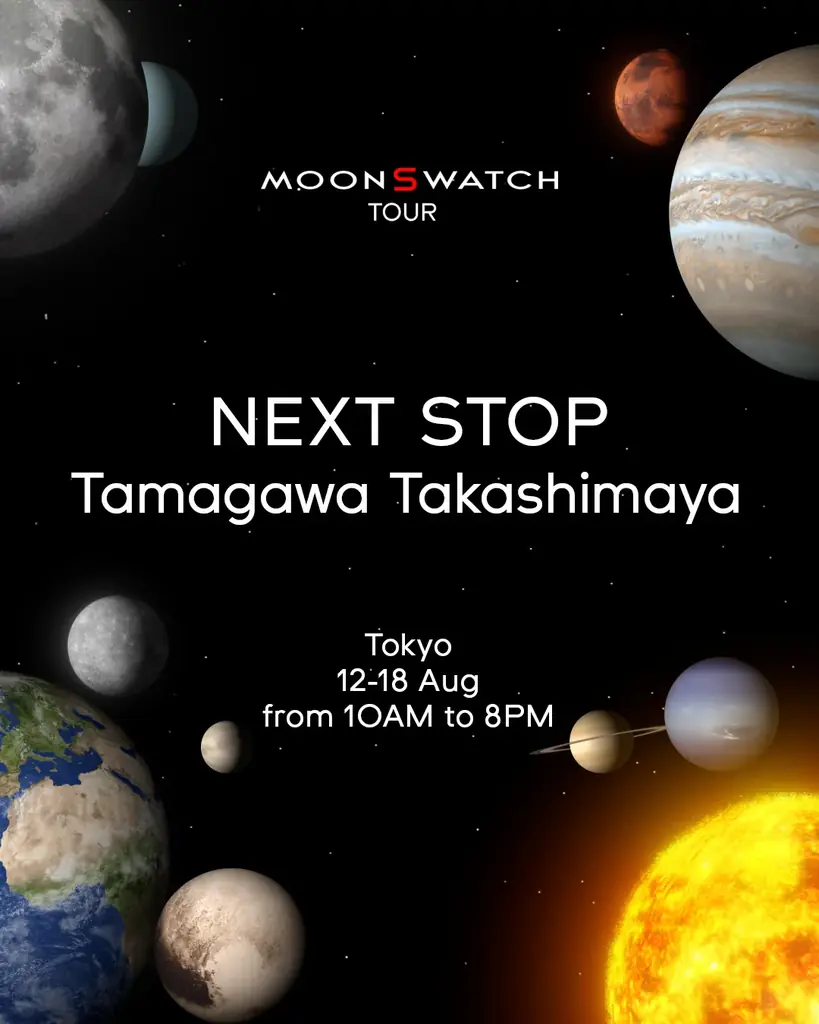 MoonSwatchツアーが玉川高島屋へ。8月12日(水)から18日(火)、1週間限定で開催。 画像 3