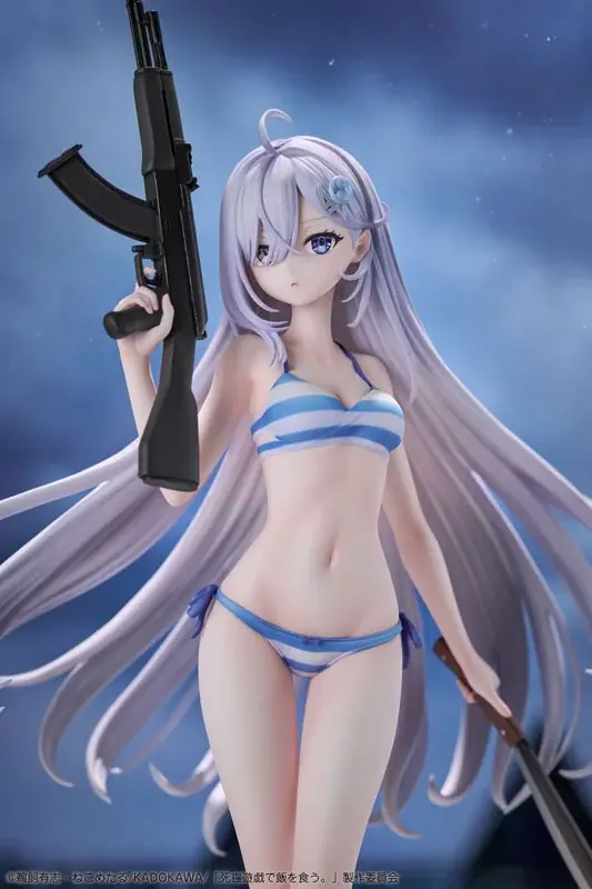 アニメ『死亡遊戯で飯を食う。44:CLOUDY BEACH』より、「幽鬼」が水着姿でフィギュア化。あみあみにて予約受付中。 画像 1