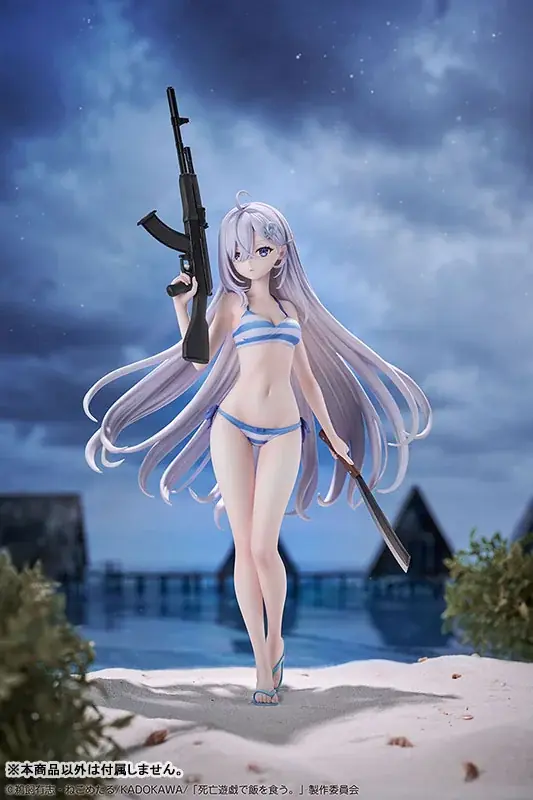 アニメ『死亡遊戯で飯を食う。44:CLOUDY BEACH』より、「幽鬼」が水着姿でフィギュア化。あみあみにて予約受付中。 画像 16
