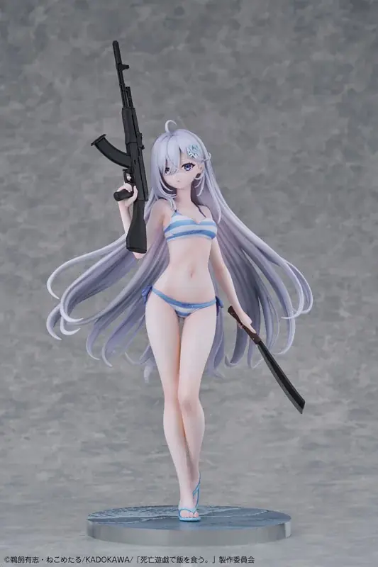 アニメ『死亡遊戯で飯を食う。44:CLOUDY BEACH』より、「幽鬼」が水着姿でフィギュア化。あみあみにて予約受付中。 画像 3