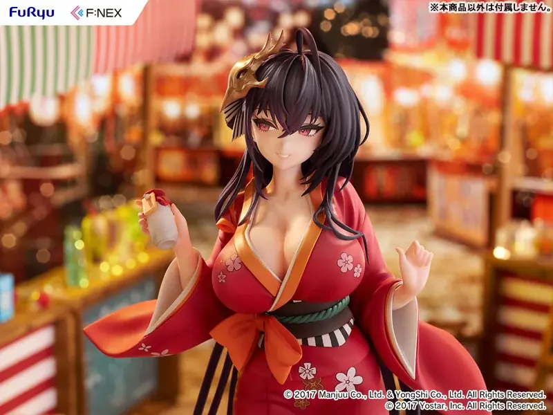 『アズールレーン』より、浴衣姿の「大鳳」がスケールフィギュアとなって登場。あみあみにて予約受付中。 画像 7
