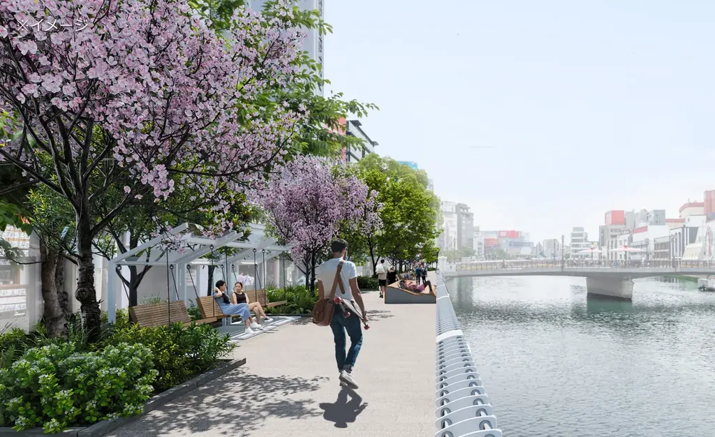 天神と博多をつなぐ水辺に新たな都市観光拠点が誕生 清流公園 北側・橋上エリア　9月11日(金)供用開始 画像 4