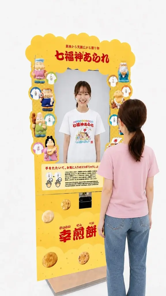 銀座から笑顔広がる、福を着る。UNIQLO TOKYOコラボレーション、「UTme!×七福神あられ®」8月1日（土）開始 画像 6