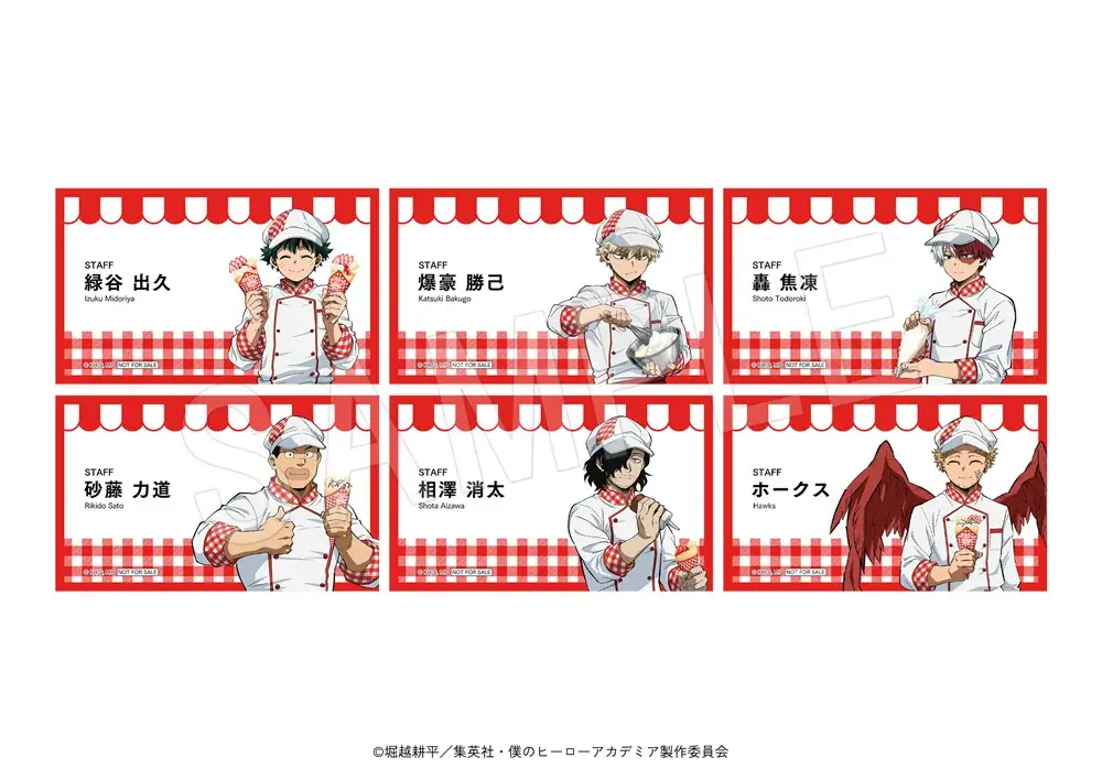 アニメ『僕のヒーローアカデミア』と「マリオンクレープ」のコラボが開催決定！パティシエ姿の描き下ろしビジュアルを使用した「アクリルフィギュアスタンド」などオリジナルグッズが登場！ 画像 7