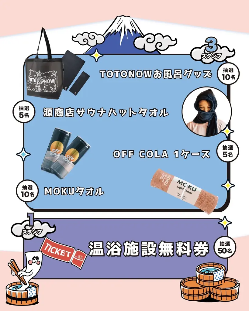 【茨城・水戸発】「スーパー銭湯 やまの湯」が北関東11施設を繋ぐスパサウナ施設周遊企画『湯怪万来 湯めぐりスタンプラリー in 北関東』に8月1日より参画！ 画像 6