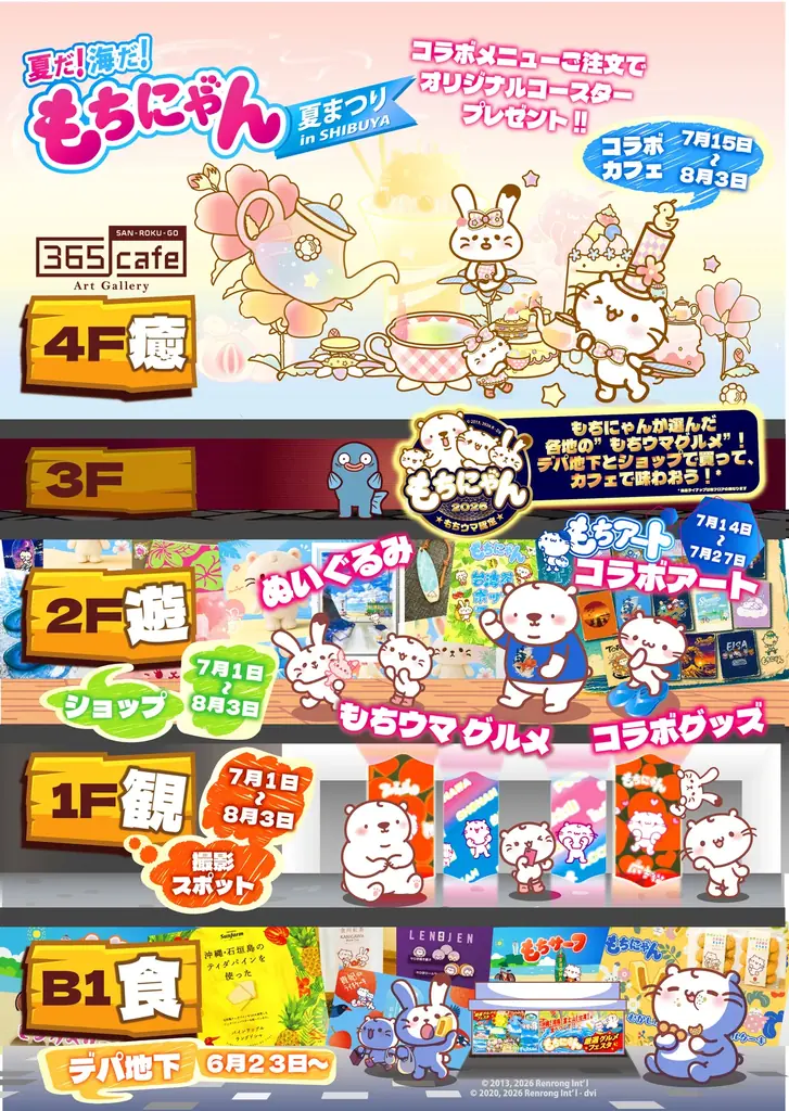【西武渋谷店イベント】「夏だ！海だ！もちにゃん夏まつり」、終盤へ！ 画像 16