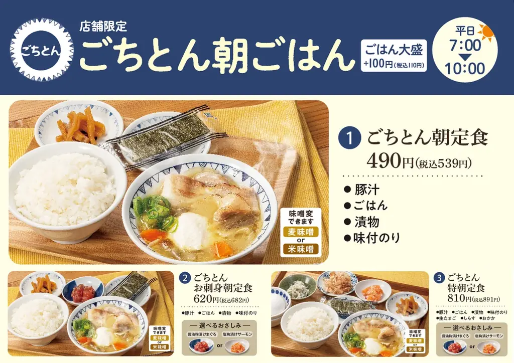 朝7時からごちとん代々木で具だくさんモーニング