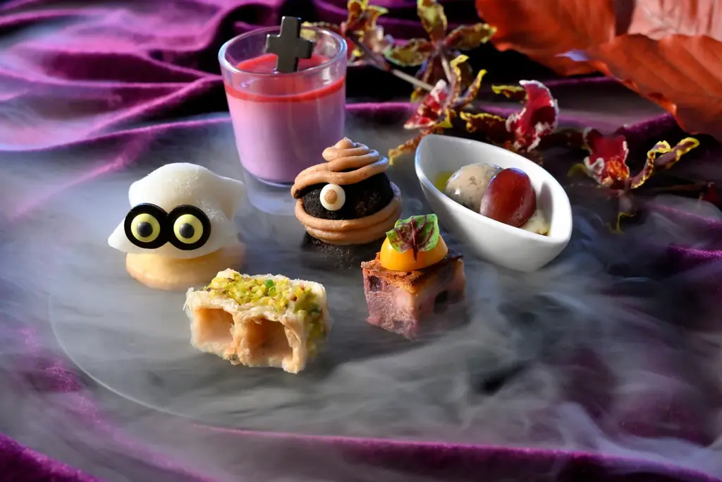 【ホテル椿山荘東京】シャインマスカットのおばけ大福やミイラのモンブランが登場「ハロウィンアフタヌーンティー」10月1日よりスタート 画像 2