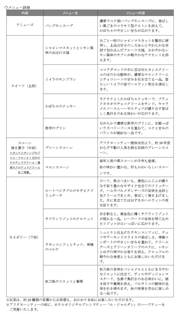 【ホテル椿山荘東京】シャインマスカットのおばけ大福やミイラのモンブランが登場「ハロウィンアフタヌーンティー」10月1日よりスタート 画像 3