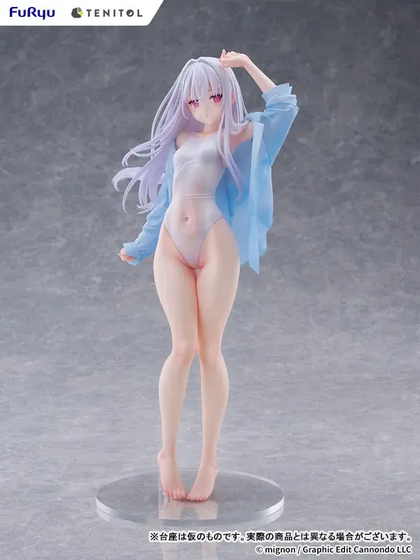 mignon先生が描くオリジナルキャラクター「shiro」がSwimsuit ver.になりフィギュア化。あみあみにて予約受付中。 画像 10