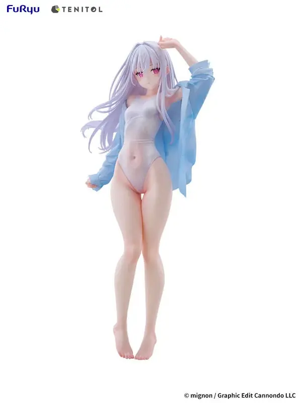 mignon先生が描くオリジナルキャラクター「shiro」がSwimsuit ver.になりフィギュア化。あみあみにて予約受付中。 画像 11