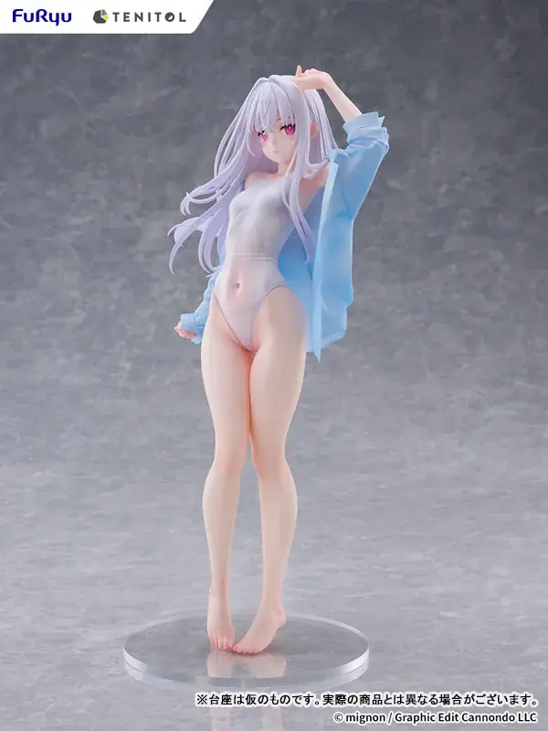 mignon先生が描くオリジナルキャラクター「shiro」がSwimsuit ver.になりフィギュア化。あみあみにて予約受付中。 画像 12