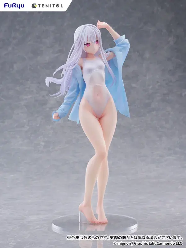 mignon先生が描くオリジナルキャラクター「shiro」がSwimsuit ver.になりフィギュア化。あみあみにて予約受付中。 画像 14
