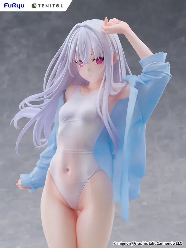 mignon先生が描くオリジナルキャラクター「shiro」がSwimsuit ver.になりフィギュア化。あみあみにて予約受付中。 画像 16