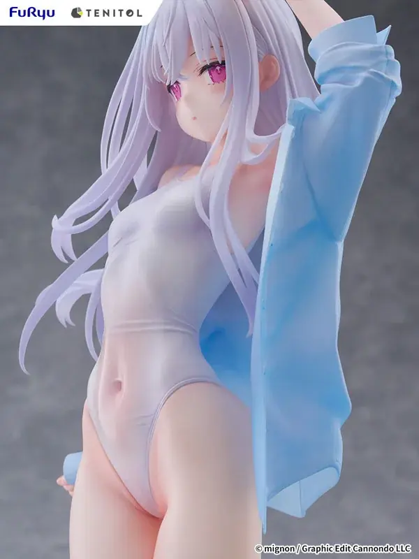 mignon先生が描くオリジナルキャラクター「shiro」がSwimsuit ver.になりフィギュア化。あみあみにて予約受付中。 画像 18