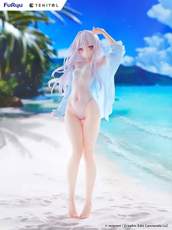 mignon先生が描くオリジナルキャラクター「shiro」がSwimsuit ver.になりフィギュア化。あみあみにて予約受付中。 画像 3