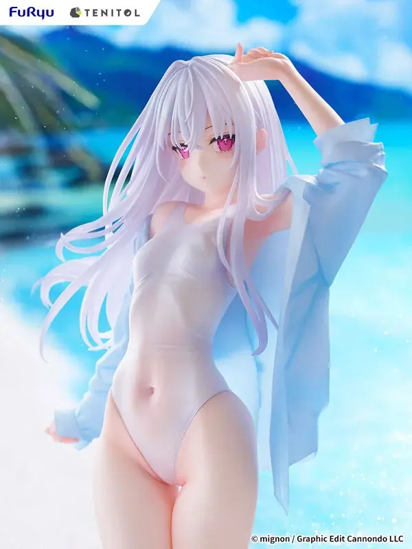 mignon先生が描くオリジナルキャラクター「shiro」がSwimsuit ver.になりフィギュア化。あみあみにて予約受付中。 画像 7