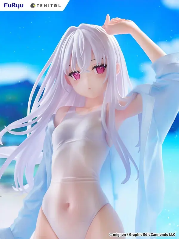 mignon先生が描くオリジナルキャラクター「shiro」がSwimsuit ver.になりフィギュア化。あみあみにて予約受付中。 画像 8