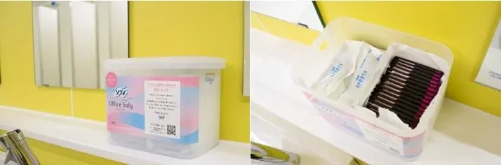 ユニ・チャーム、ＦＣ今治「アシックス里山スタジアム」女性用トイレに生理用品『どこでもソフィ』を完備 画像 3