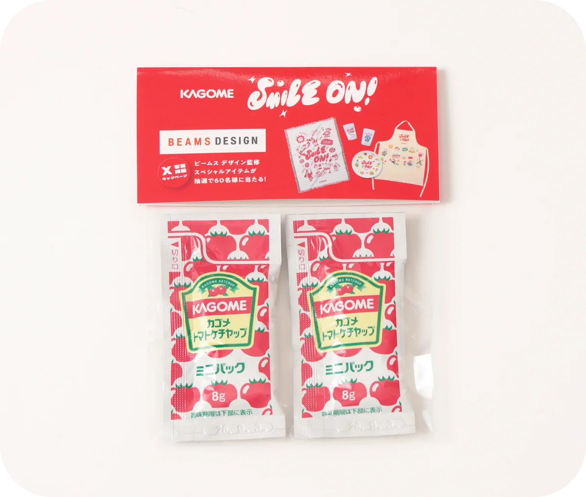 「カゴメトマトケチャップ」で自由にスマイルを描こう！KAGOME & BEAMS DESIGN タイアップキャンペーン「KAGOME SMILE ON！」を開催 画像 7
