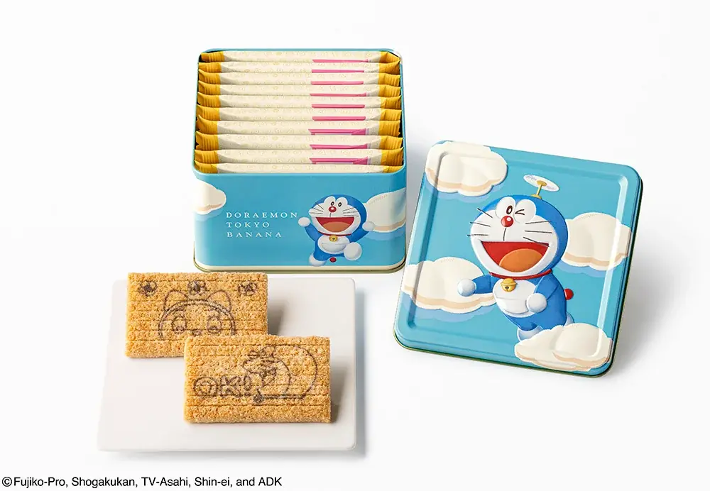 【ドラえもん 東京ばな奈】空飛ぶドラえもんの姿に心弾む♪バナナキャラメルがふわりと香る『サクサクシュガーバター』入りスペシャル缶を新発売 画像 6