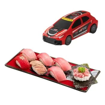 『こどもスシロー』スシローとGAZOO Racingが初コラボ！夏休みの楽しい一日を！親子で「SUSHIGO！」GR4車種のコラボ限定ミニカー付き商品が登場 画像 5