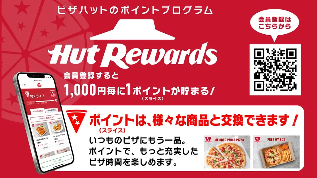 【あれもこれも交換できてポイ活最高！】ピザハットは注文時に商品と交換できるスライス（ポイント）を6日間限定で大量配布します！ 画像 3