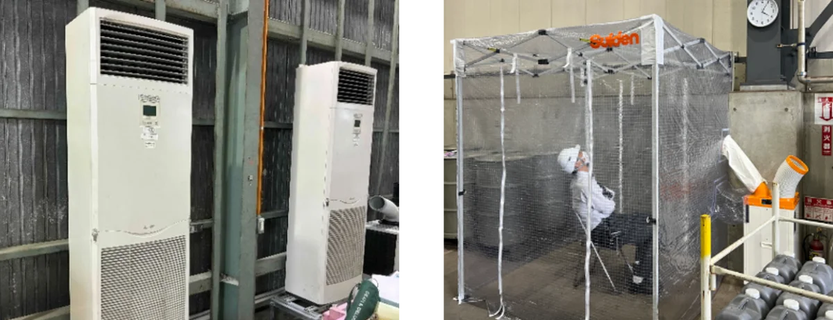 再エネ電力を“見える熱中症対策”に活用　建設現場・工場に冷却設備やクールゾーンを導入 画像 2