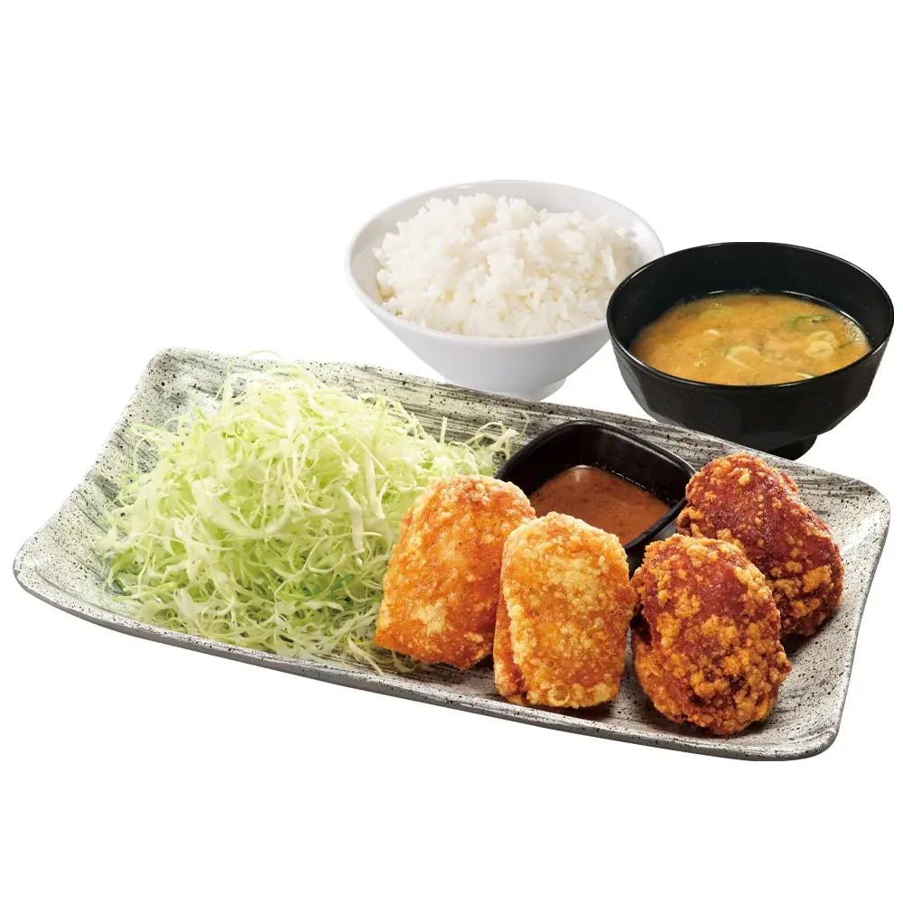もはやステーキ。でもからあげ。スタミナ満点の「鉄板ワイルドからテキ定食」からやまで販売開始！ 画像 3