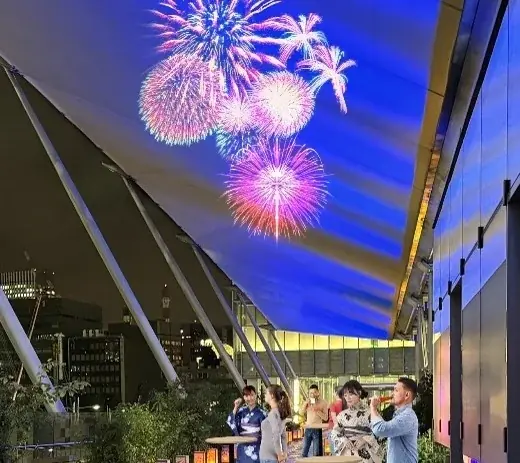 プロジェクションマッピング「八重洲花火」が今年は2エリアに拡大！約100基の灯籠が夏の東京駅を彩る「宵路灯籠2026」開催 画像 5
