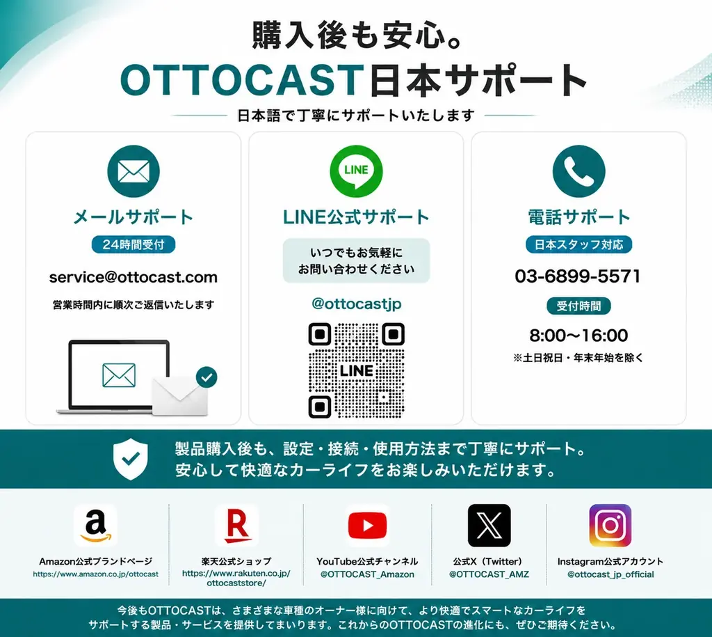 「もうケーブル接続には戻れない」Ottocast Mini Aura登場｜乗るだけで自動接続、有線CarPlay・Android Autoをワイヤレス化！お盆の帰省や長距離ドライブをもっと快適に 画像 9