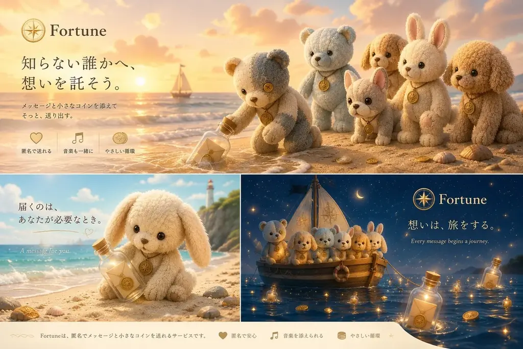「人を探すのではなく、偶然に出会う。」匿名Webサービス「Fortune」ベータ版を公開 画像 2