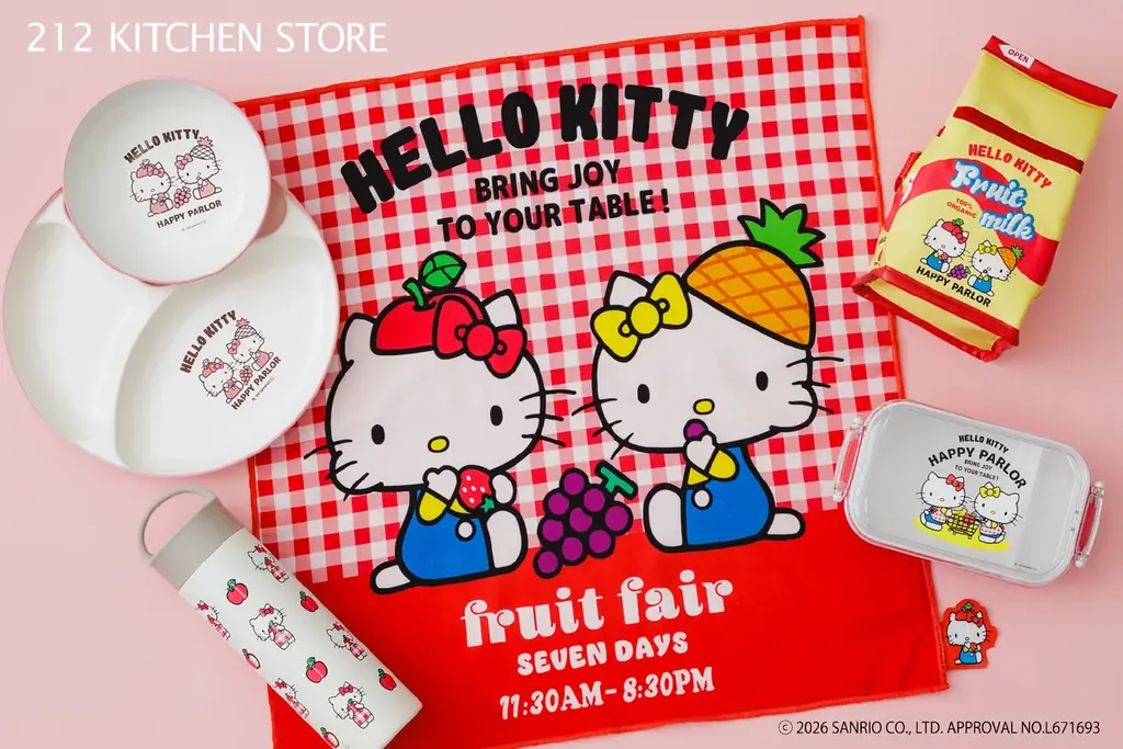 【212 KITCHEN STORE】ハローキティ、はぴだんぶい、サンリオキャラクターズ、3シリーズが大集合！8月8日（土）より販売開始 画像 4