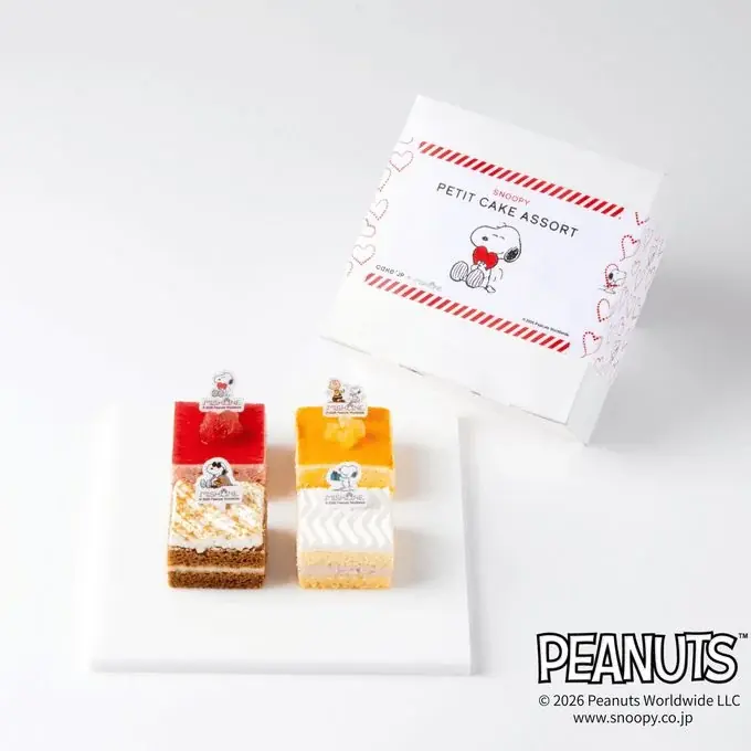 スヌーピーデザインのプチケーキが新登場！愛犬とオーナー様が一緒に楽しめる『4種プチケーキアソート』をCake.jpより発売開始！ 画像 3