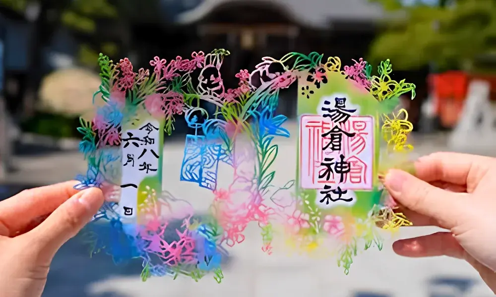 夏限定御朱印を旅の記念に。湯元啄木亭、湯倉神社「切り絵御朱印」付き宿泊プラン販売中【函館・湯の川温泉】 画像 1