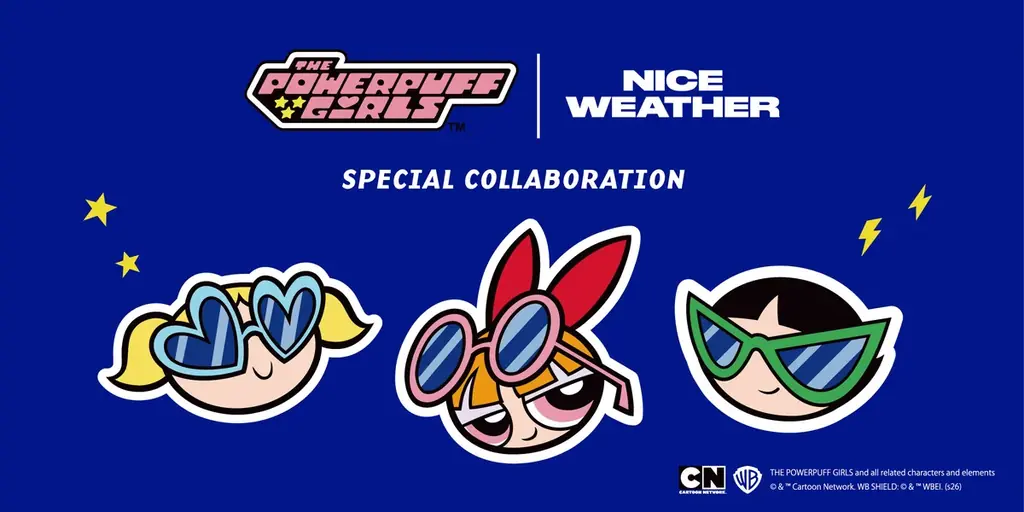 大人気アニメ「パワーパフ ガールズ」と「ナイスウェザー」が初コラボ。ポップでパワフルな魅力を日常に落とし込んだ雑貨コレクション、本日8月7日（金）予約開始 画像 1