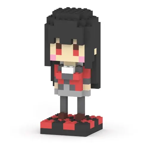 『賭ケグルイ』蛇喰夢子と百花王学園の生徒たちが、ミタクルブロックで“手のひらサイズ”に立体化！全6種の台座付のブロックフィギュアが本日よりミタクルブロック公式ECで受注スタート 画像 6