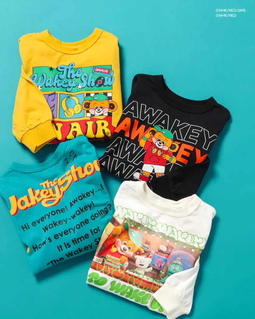 子ども服BREEZEから、NHK Eテレ『The Wakey Show ～ザ・ウェイキー・ショウ』のアパレルコラボアイテムが登場！ウェイキーたちの魅力が詰まったキッズウェアを発売 画像 2