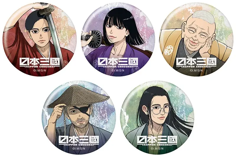 TVアニメ『日本三國』より、“侍”がテーマの描き下ろしイラストを使用した新商品が10月10日発売！　アニメイトでは、特典「ポストカード」がもらえるフェアを開催 画像 3