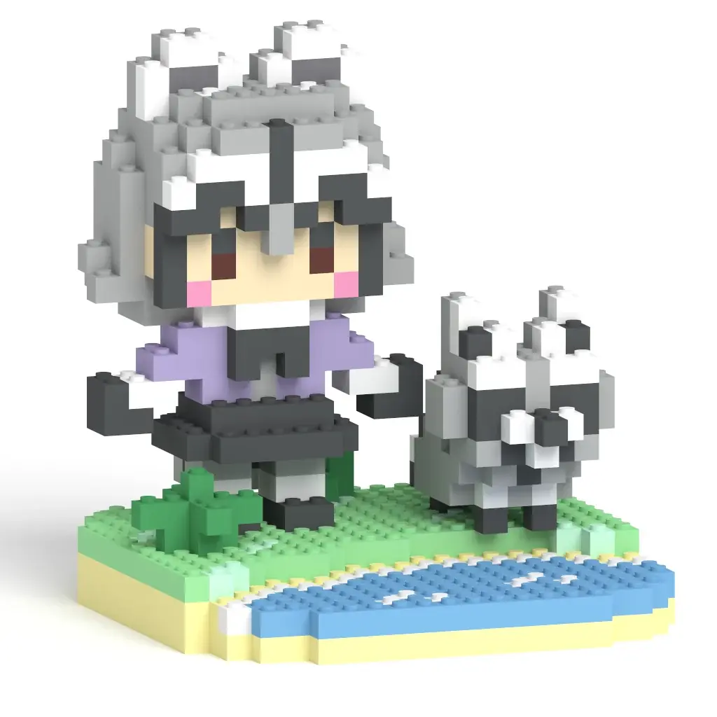 『けものフレンズ』とミタクルブロック コラボ第2弾。今回は、サーバル、アライグマ、フェネック、ミライが自分で組み立てて楽しむブロックフィギュアとして登場！ 画像 15
