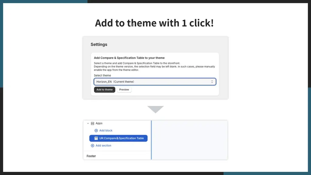 【海外向け】EC アプリ「UR:Compare＆Specification Table」を株式会社 UnReact がリリース 画像 6