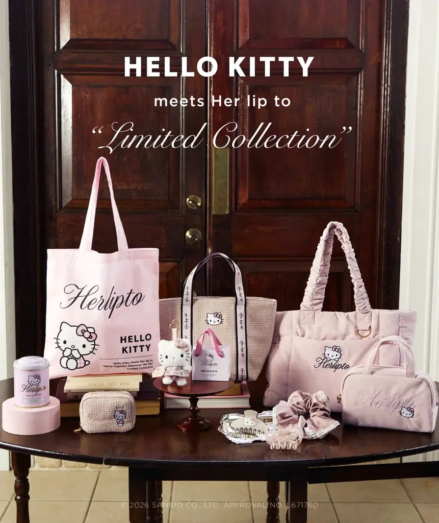 【Her lip to × HELLO KITTY】初のコラボレーション。8月20日より代官山T-SITEで期間限定ポップアップストアを開催。 画像 2