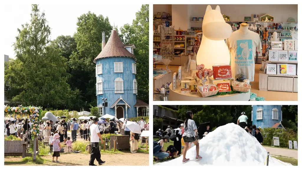 ムーミンバレーパーク夏の特別ウィーク、雪遊びと花火
