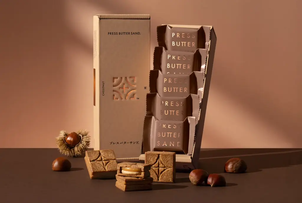 9月1日発売　PRESS BUTTER SANDの栗バターサンド