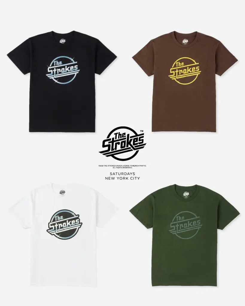 ニューヨーク出身のロックバンド「The Strokes」と「Saturdays NYC」のオフィシャル Tシャツとキャップが 8月14日 (金) に発売 画像 5