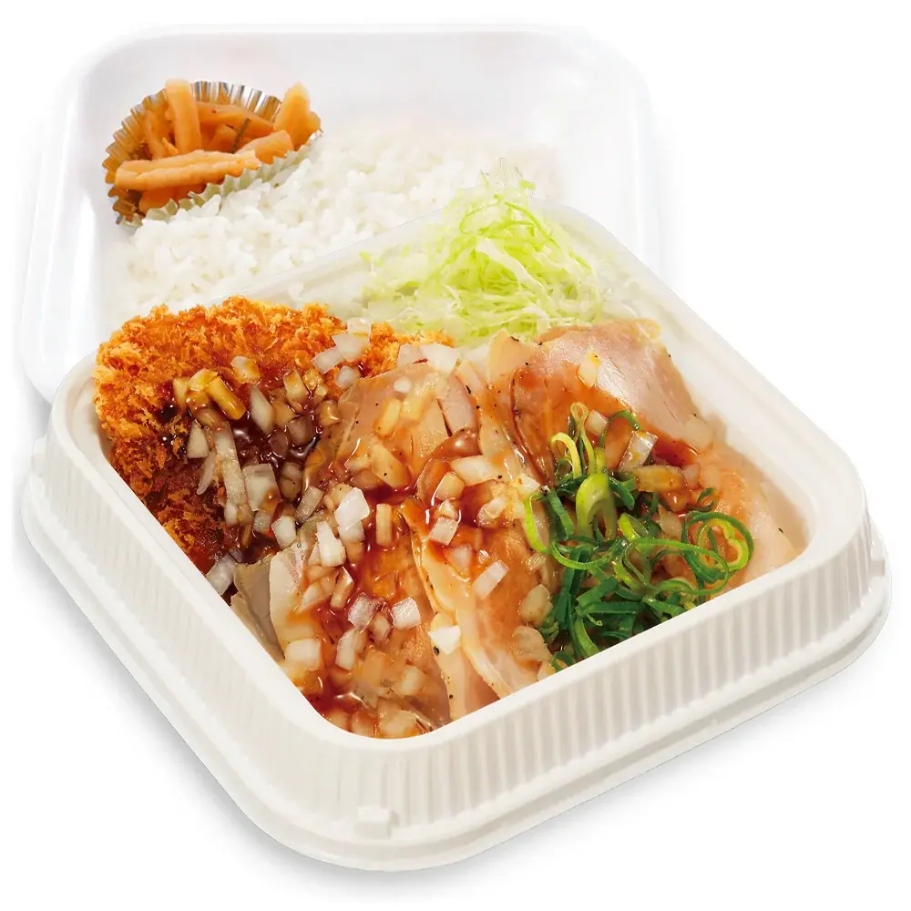 サクサク＆しっとり、二つの食感を一皿に！「ローストポークとロースカツの合い盛り丼」新登場！ 画像 8