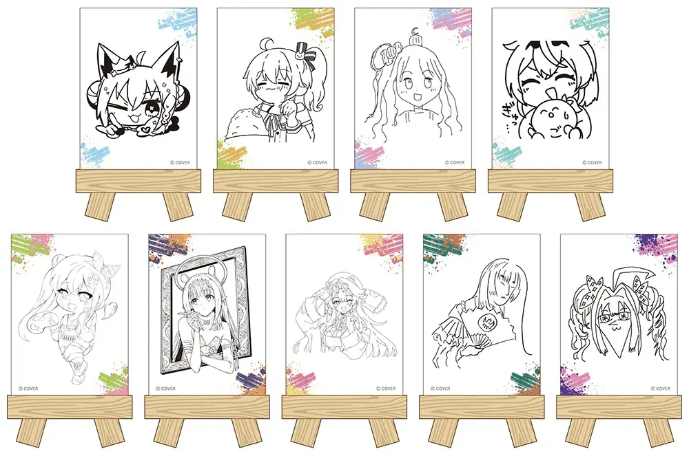 「ホロライブプロダクション」所属VTuber9名の描き起こしイラストや、本人による描き下ろし自画像のグッズが8月29日発売！　アニメイトでは、特典がもらえるフェアを開催 画像 5